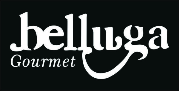 logo de Belluga gourmet en blanco y negro